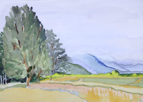 Cartisoara – watercolour by Peter Gulian
